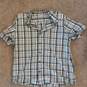 Men's Carhartt Plaid Shirt - Gray and Green